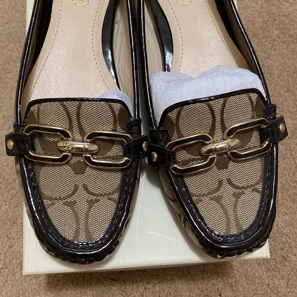 Coach Classic Canvas Logo Perri Loafers - Picture 2 of 10